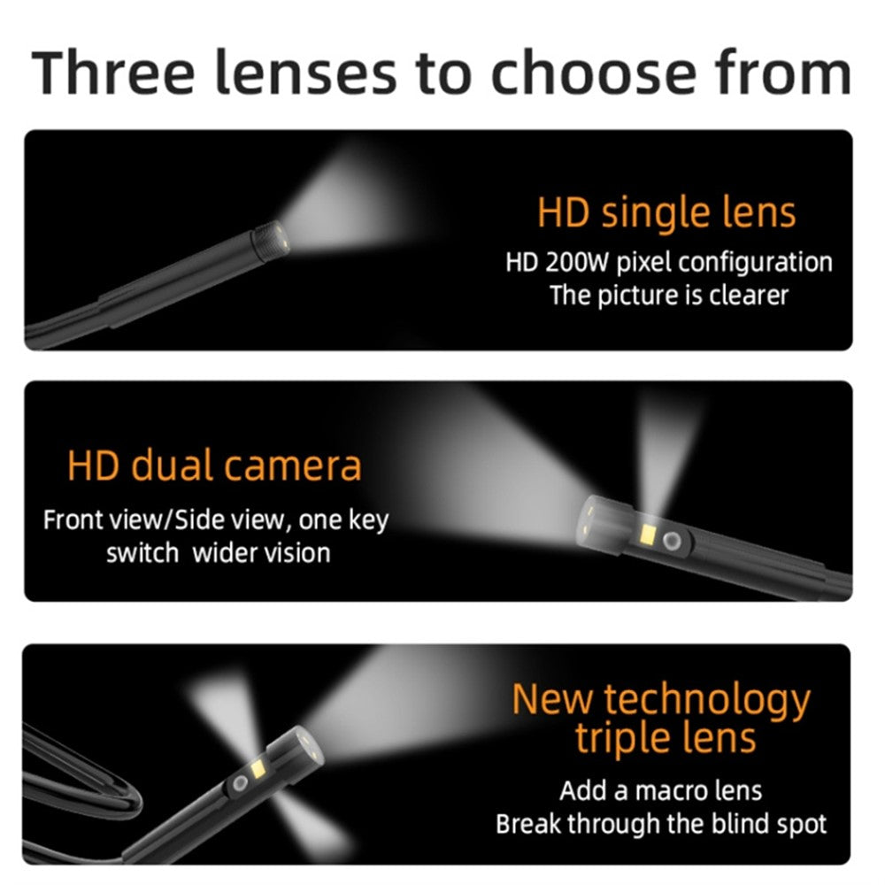 IntraPipe Industriële Dual-Lens Borescope 7" HD 1080P – 15 Meter
